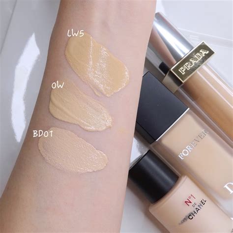 prada beauty foundation|Prada foundation swatches.